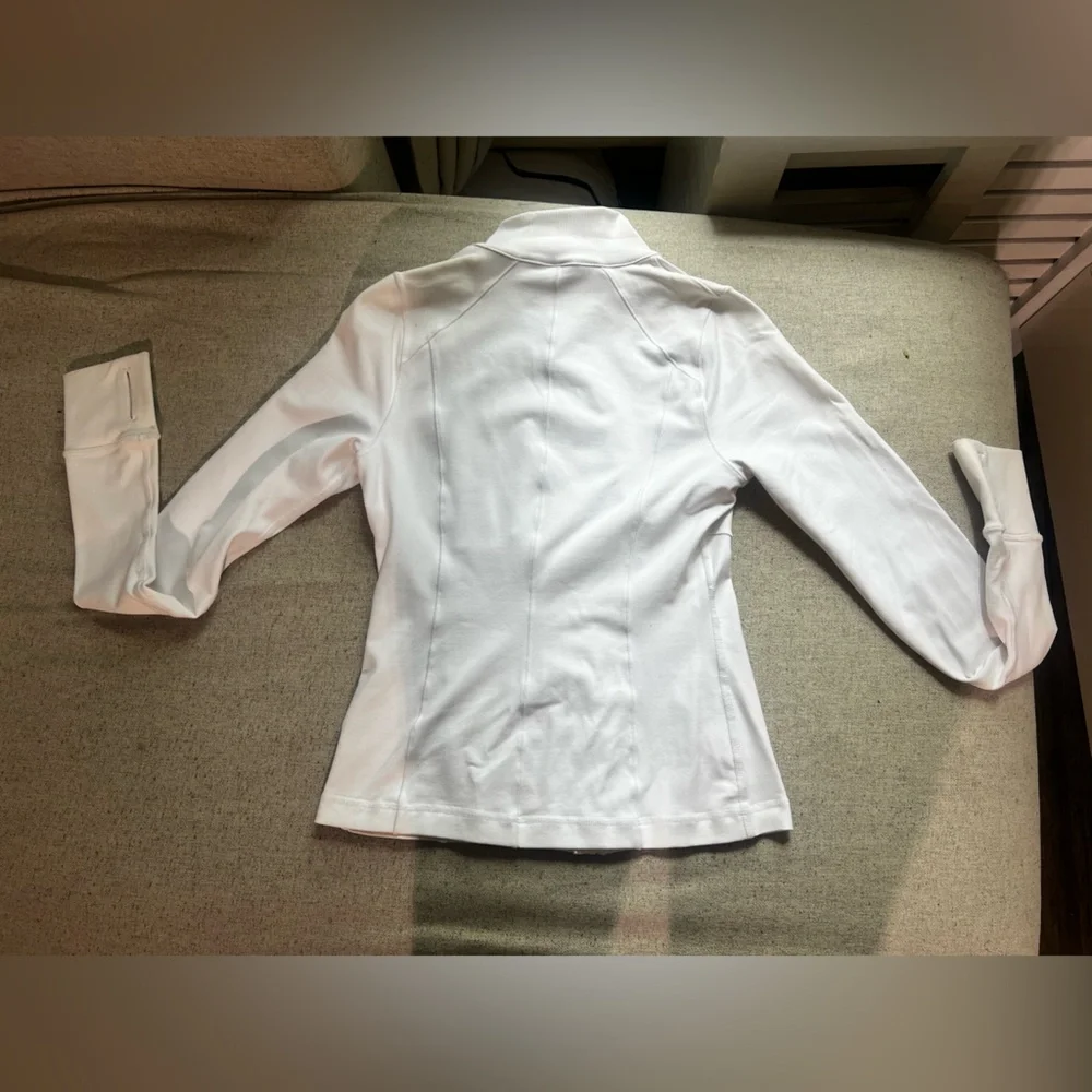 🤍Alo Yoga Formation Jacket White Sz S Sculpting Zip Up SOLD OUT - Picture 6 of 6